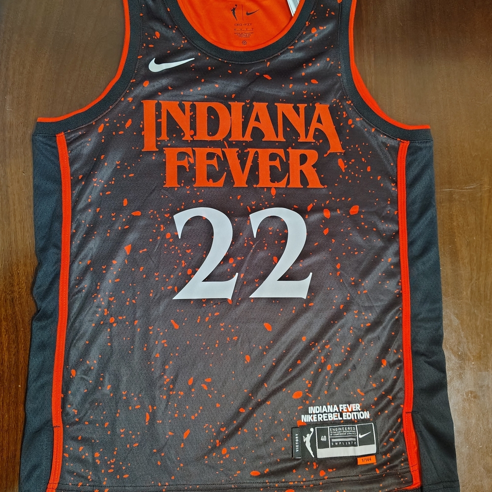 NWT Caitlin Clark Indian Fever Stranger Things Dri-Fit Jersey Size SMALL